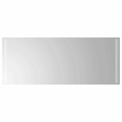vidaXL LED Bathroom Mirror Transparent 100 x 40 cm Tempered Glass
