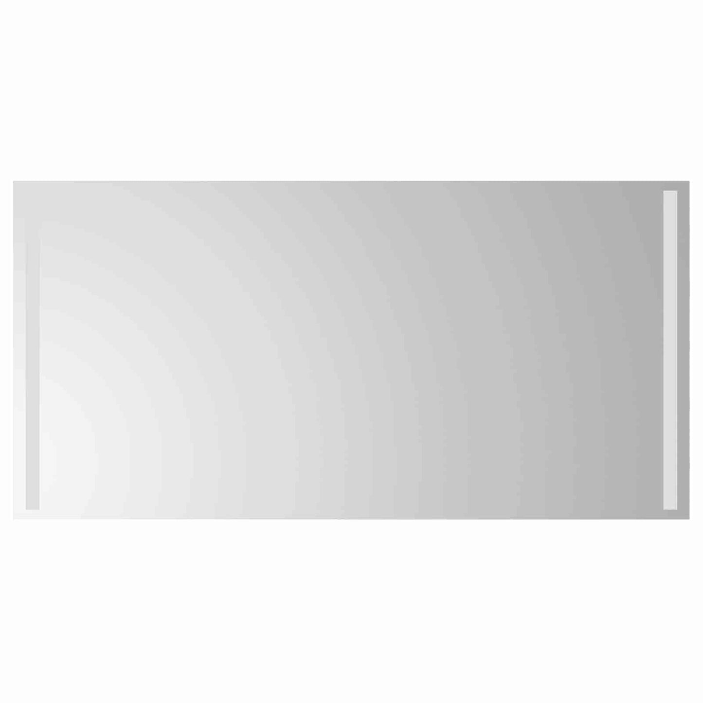 vidaXL LED Bathroom Mirror Transparent 100 x 50 cm Tempered Glass