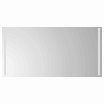 vidaXL LED Bathroom Mirror Transparent 100 x 60 cm Tempered Glass