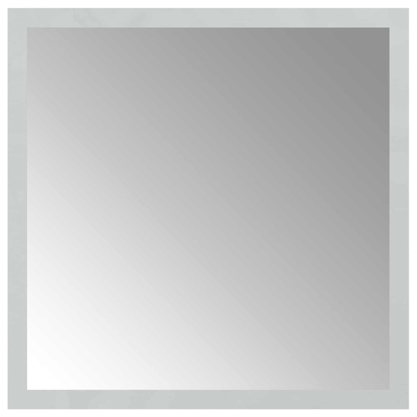 vidaXL LED Bathroom Mirror Transparent 30 x 30 cm Tempered Glass