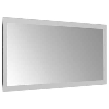 vidaXL LED Bathroom Mirror Transparent 40 x 20 cm Tempered Glass