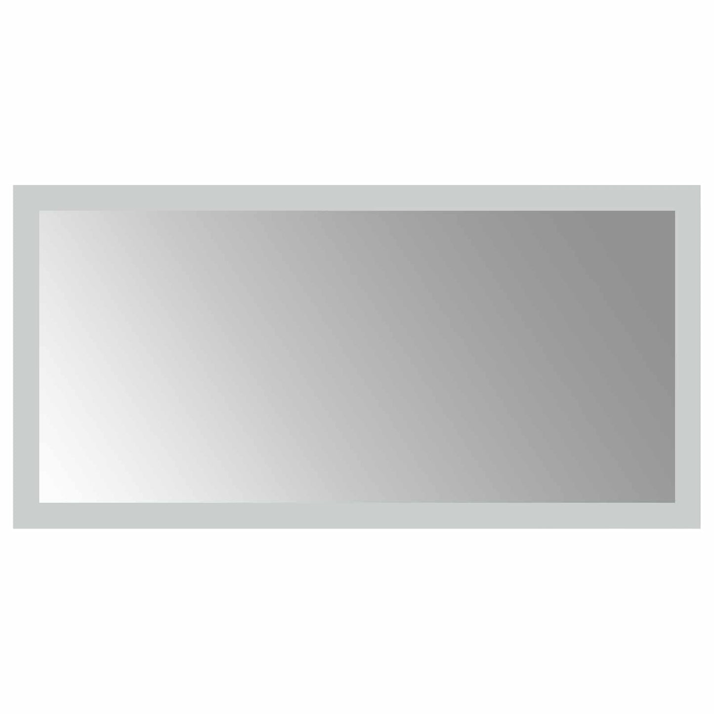 vidaXL LED Bathroom Mirror Transparent 40 x 20 cm Tempered Glass