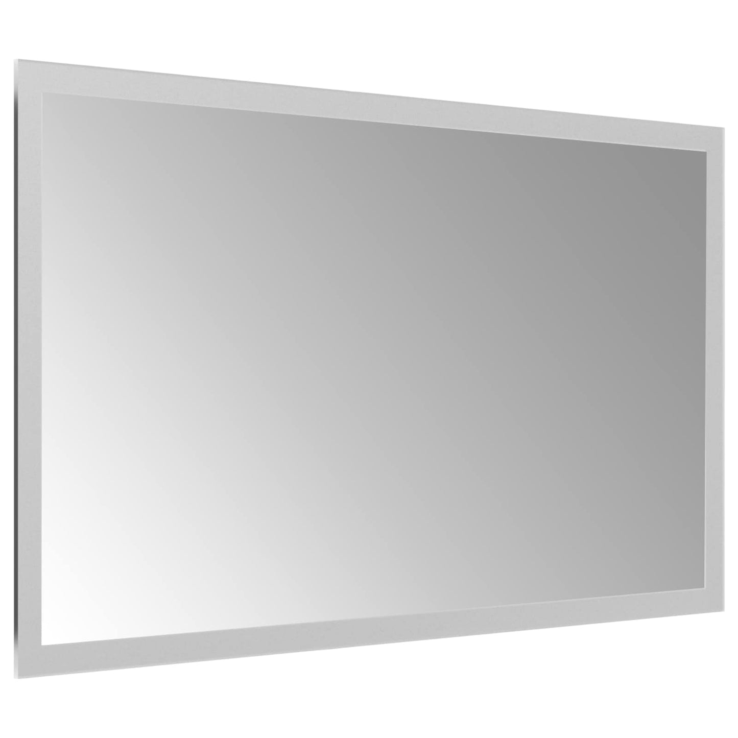 vidaXL LED Bathroom Mirror Transparent 50 x 30 cm Tempered Glass