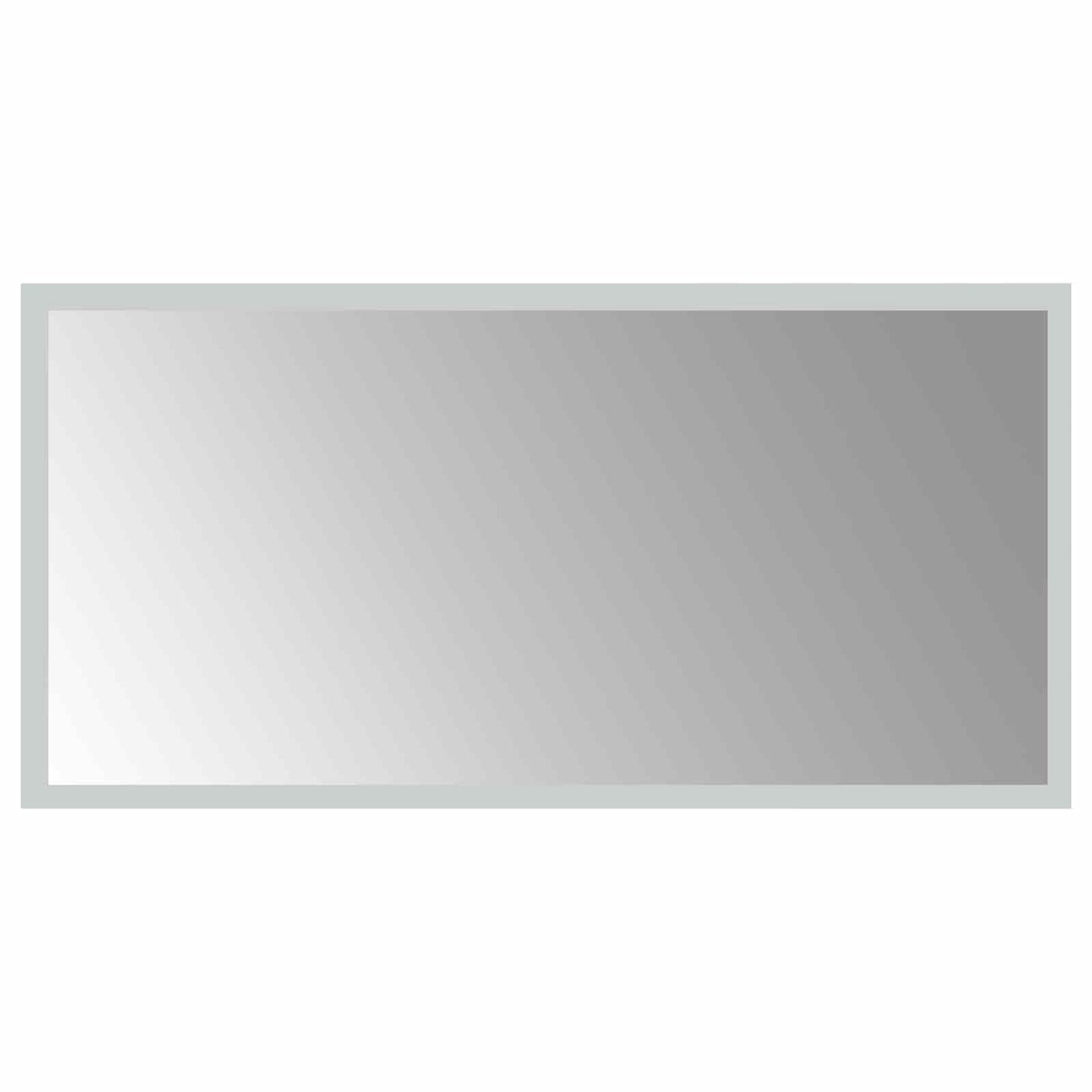 vidaXL LED Bathroom Mirror Transparent 60 x 30 cm Tempered Glass