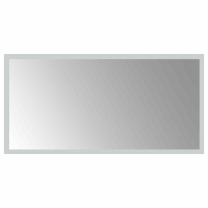 vidaXL LED Bathroom Mirror Transparent 60 x 30 cm Tempered Glass