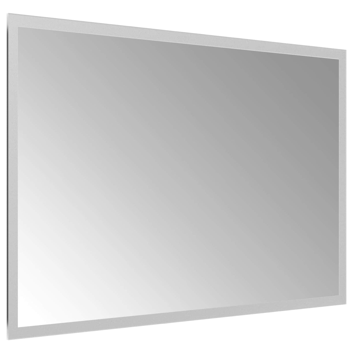 vidaXL LED Bathroom Mirror Transparent 60 x 40 cm Tempered Glass