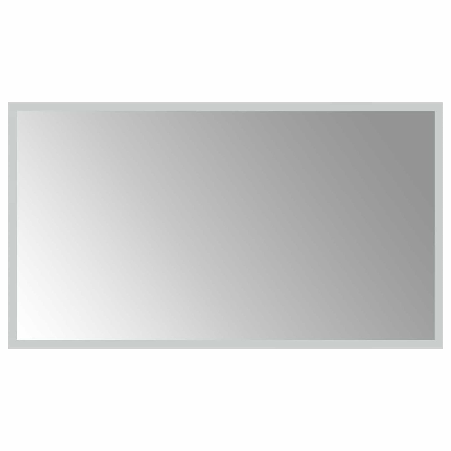 vidaXL LED Bathroom Mirror Transparent 70 x 40 cm Tempered Glass
