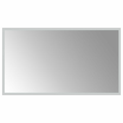 vidaXL LED Bathroom Mirror Transparent 70 x 40 cm Tempered Glass