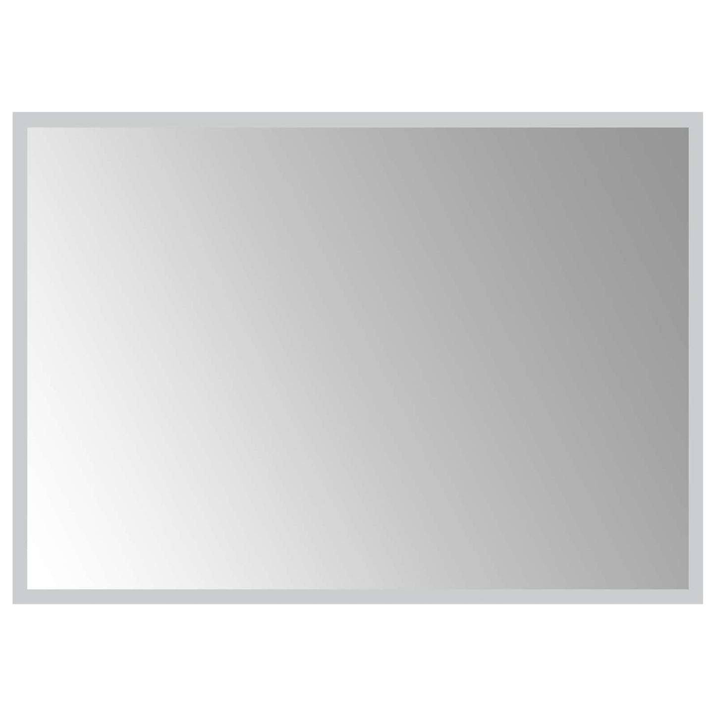 vidaXL LED Bathroom Mirror Transparent 70 x 50 cm Tempered Glass