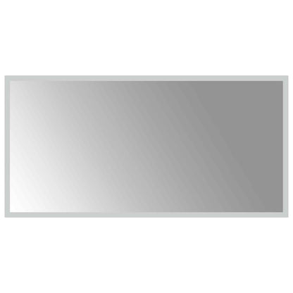 vidaXL LED Bathroom Mirror Transparent 80 x 40 cm Tempered Glass