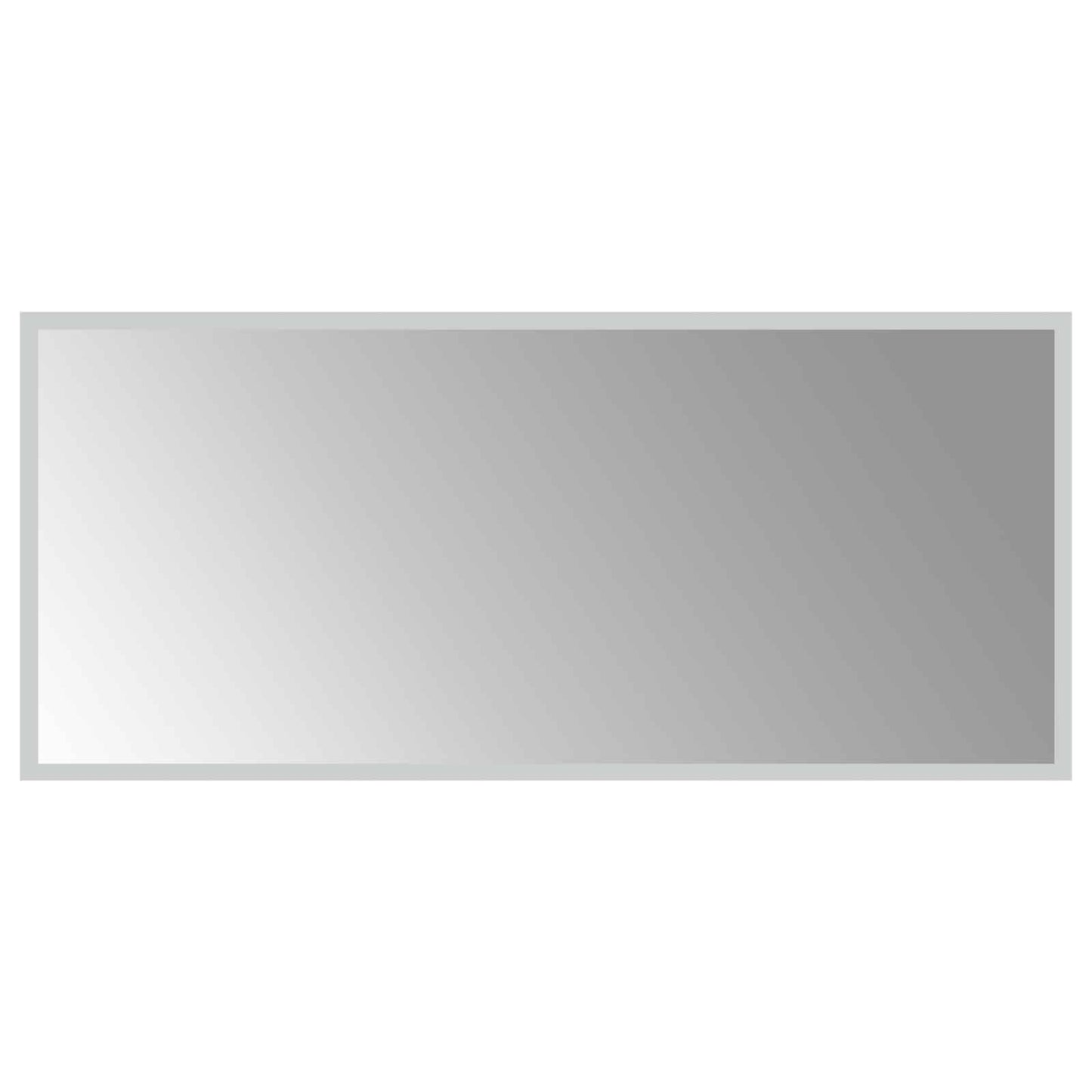 vidaXL LED Bathroom Mirror Transparent 90 x 40 cm Tempered Glass