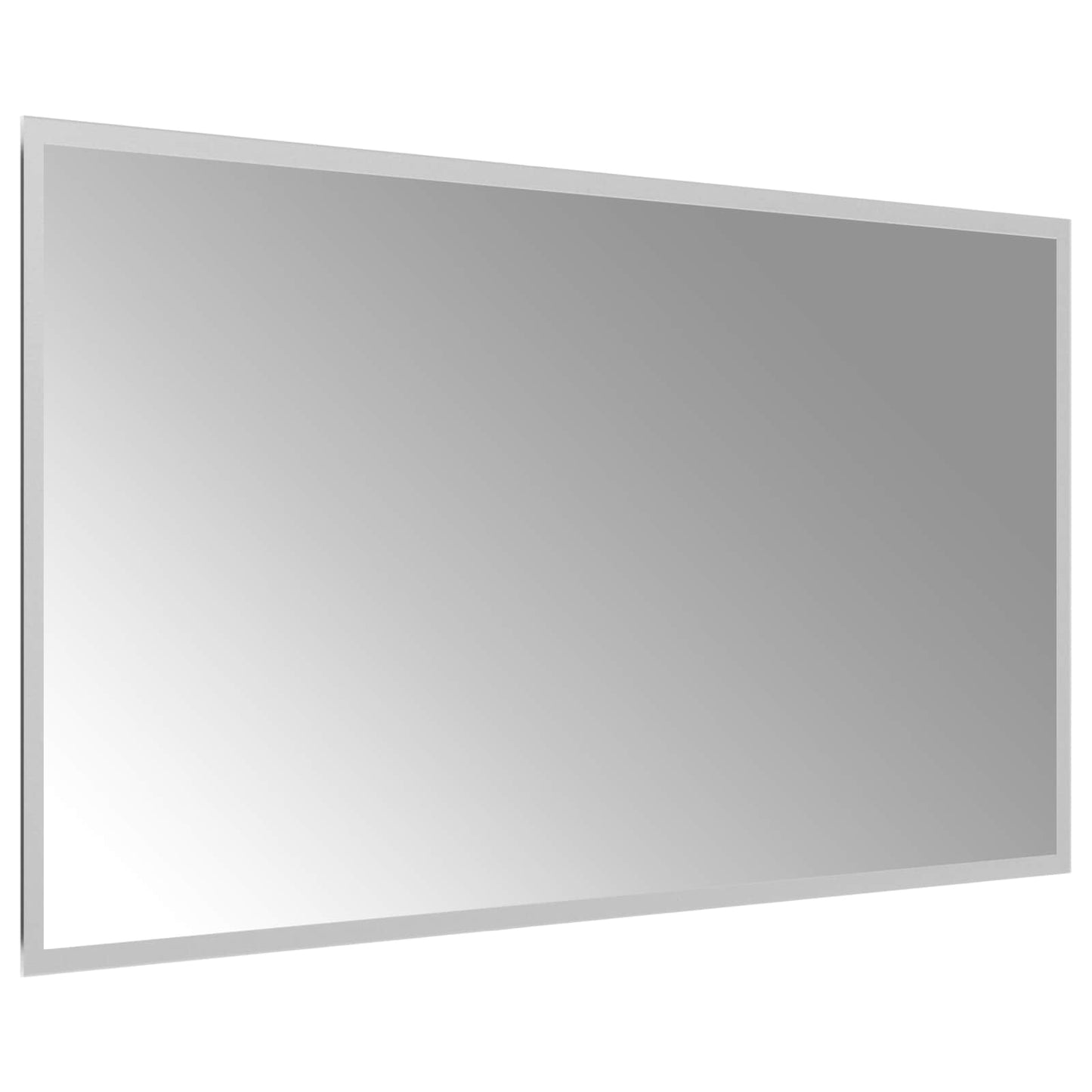 vidaXL LED Bathroom Mirror Transparent 90 x 50 cm Tempered Glass