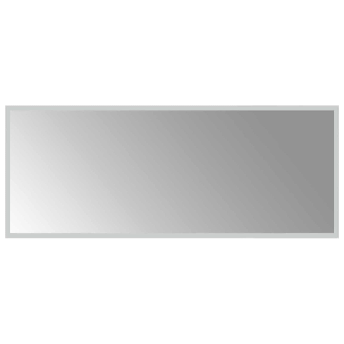 vidaXL LED Bathroom Mirror Transparent 100 x 40 cm Tempered Glass