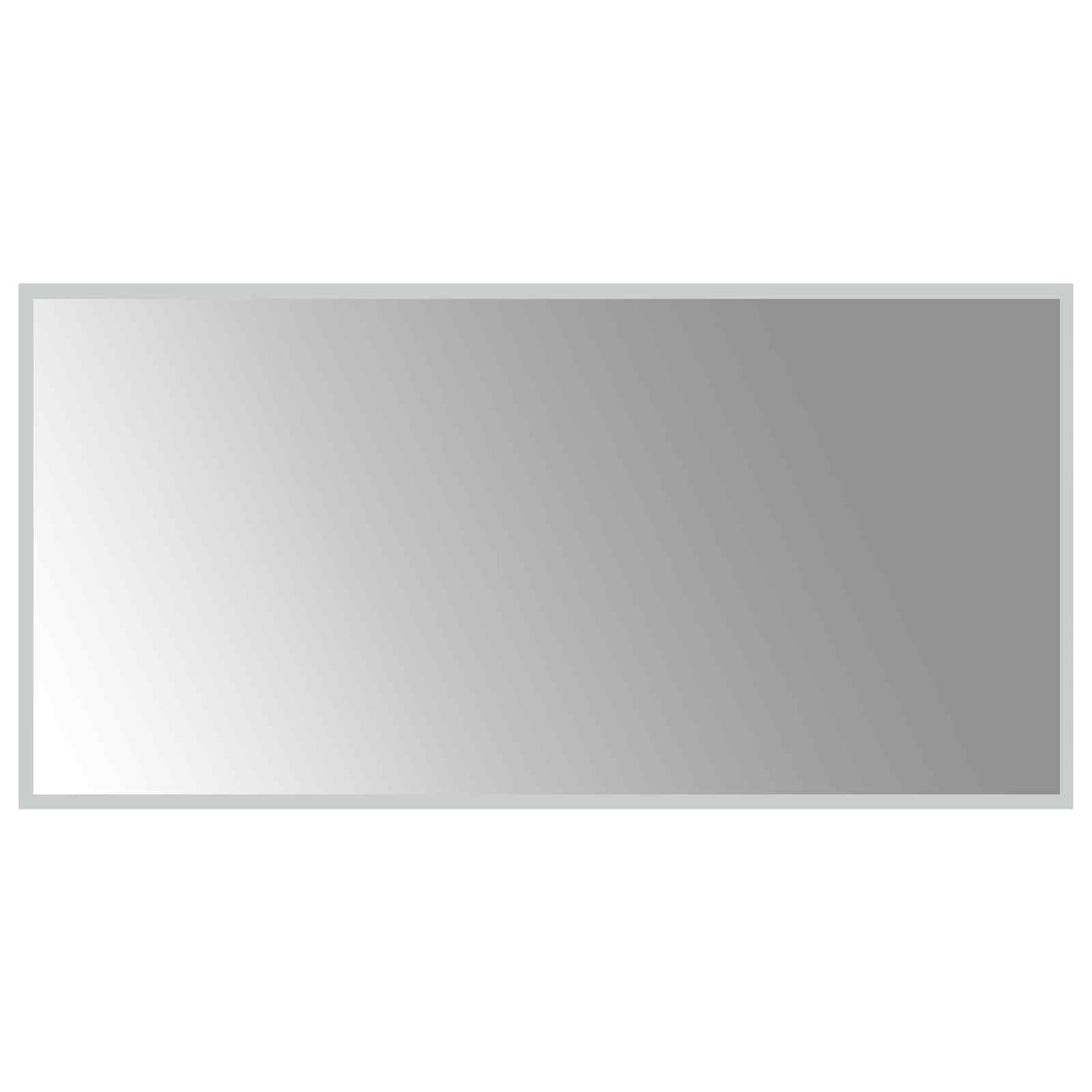 vidaXL LED Bathroom Mirror Transparent 100 x 50 cm Tempered Glass