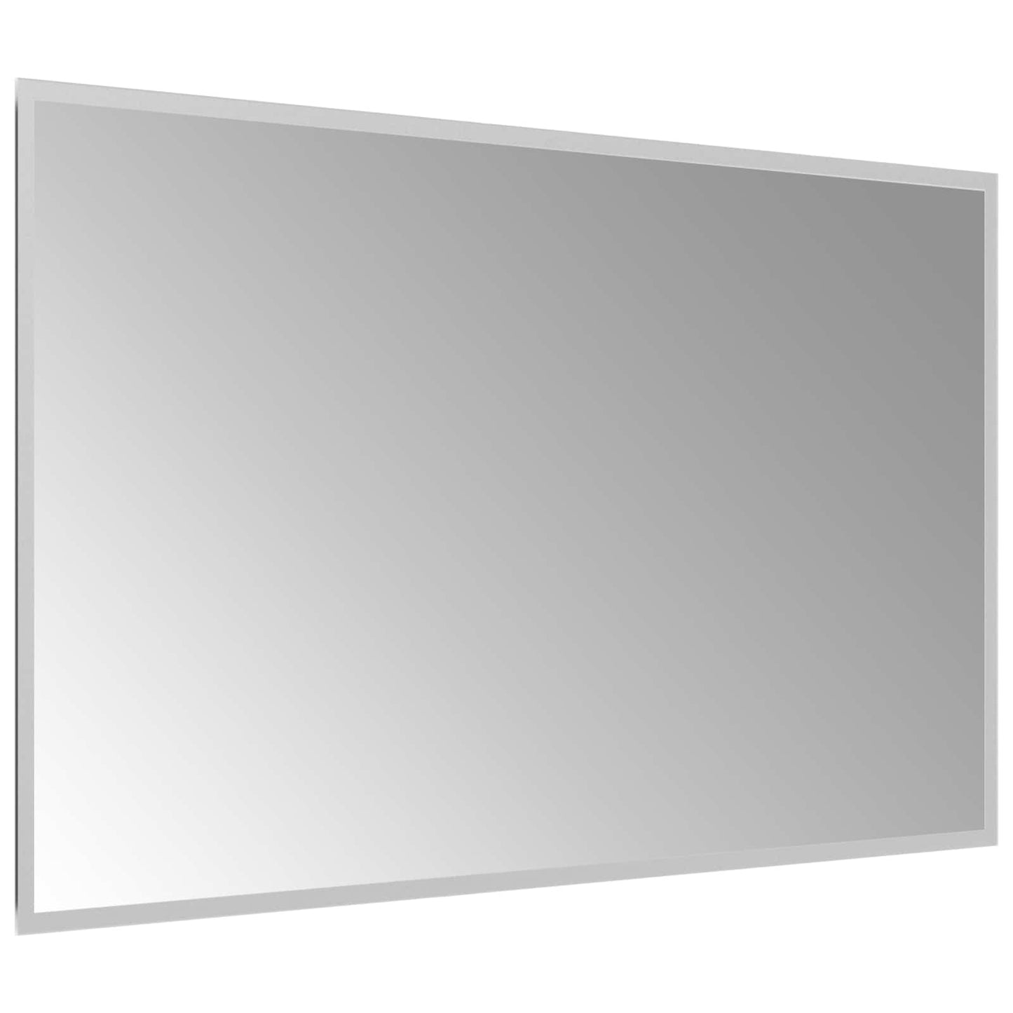 vidaXL LED Bathroom Mirror Transparent 100 x 60 cm Tempered Glass