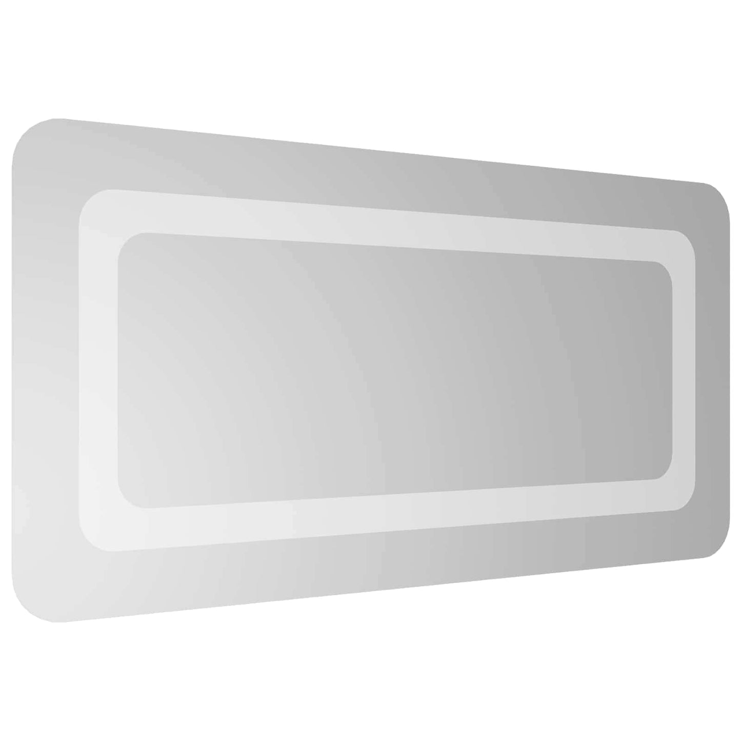 vidaXL LED Bathroom Mirror Transparent 60 x 30 cm Tempered Glass