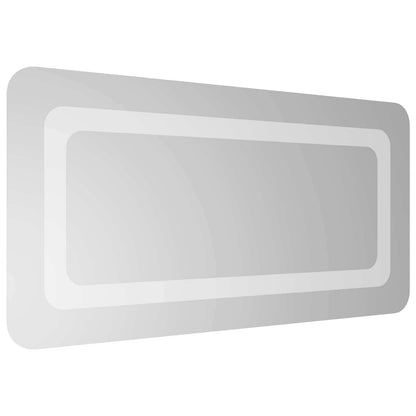 vidaXL LED Bathroom Mirror Transparent 60 x 30 cm Tempered Glass