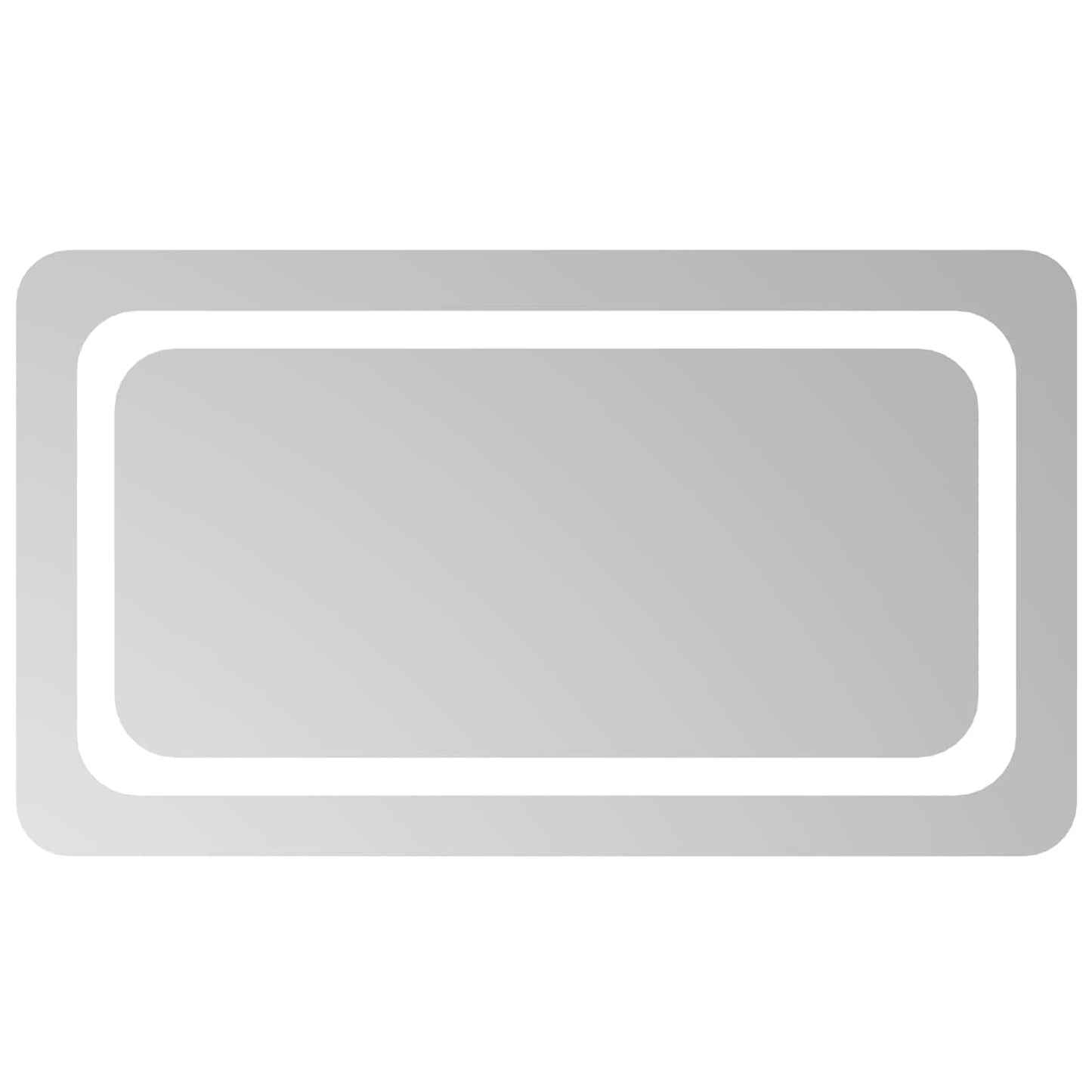 vidaXL LED Bathroom Mirror Transparent 70 x 40 cm Tempered Glass