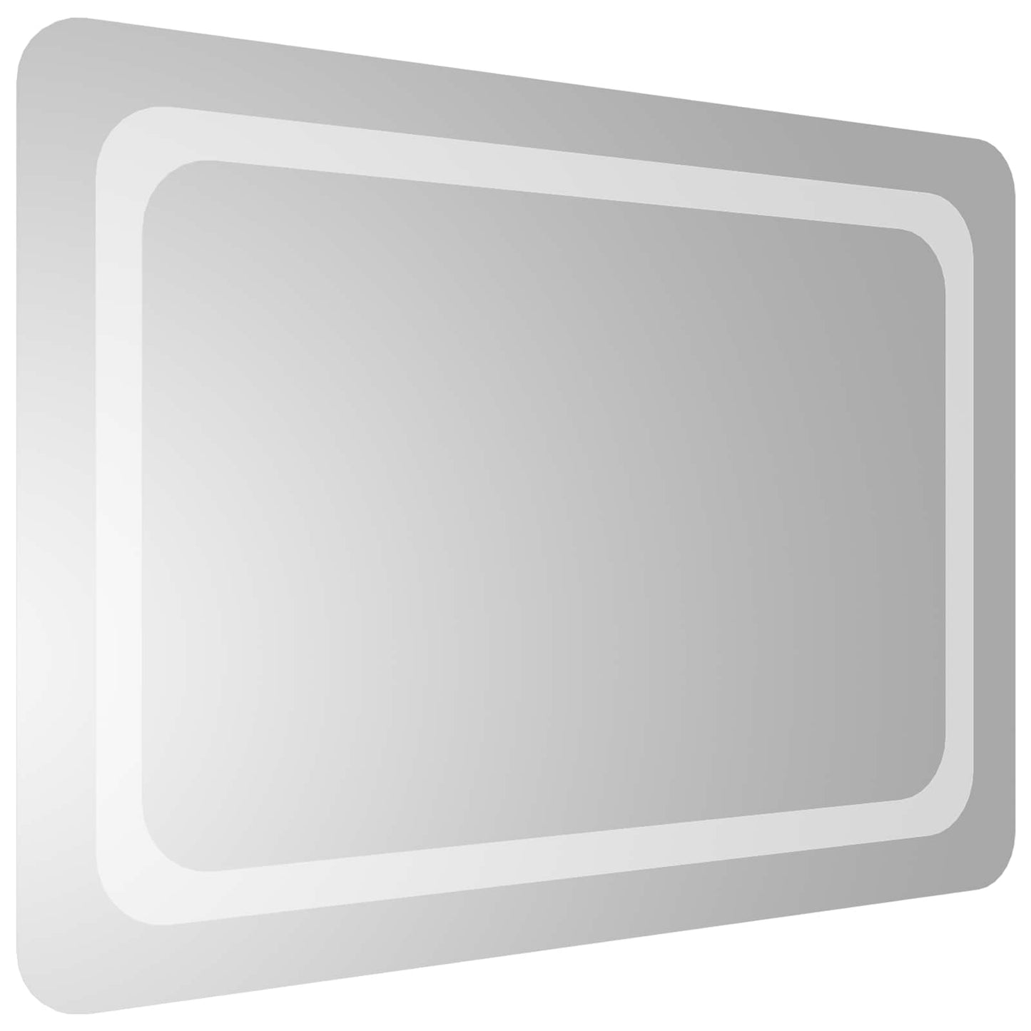 vidaXL LED Bathroom Mirror Transparent 70 x 50 cm Tempered Glass