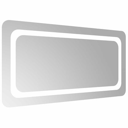 vidaXL LED Bathroom Mirror Transparent 80 x 40 cm Tempered Glass