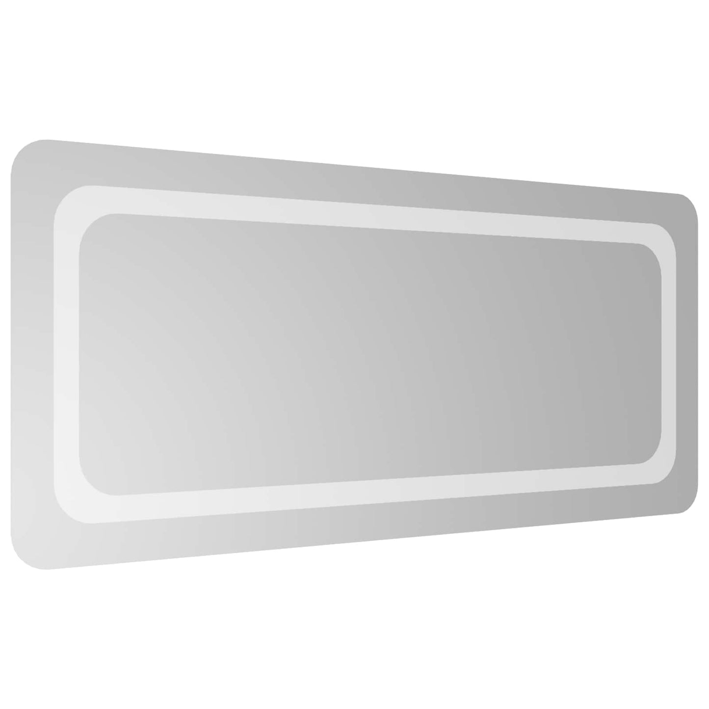 vidaXL LED Bathroom Mirror Transparent 90 x 40 cm Tempered Glass