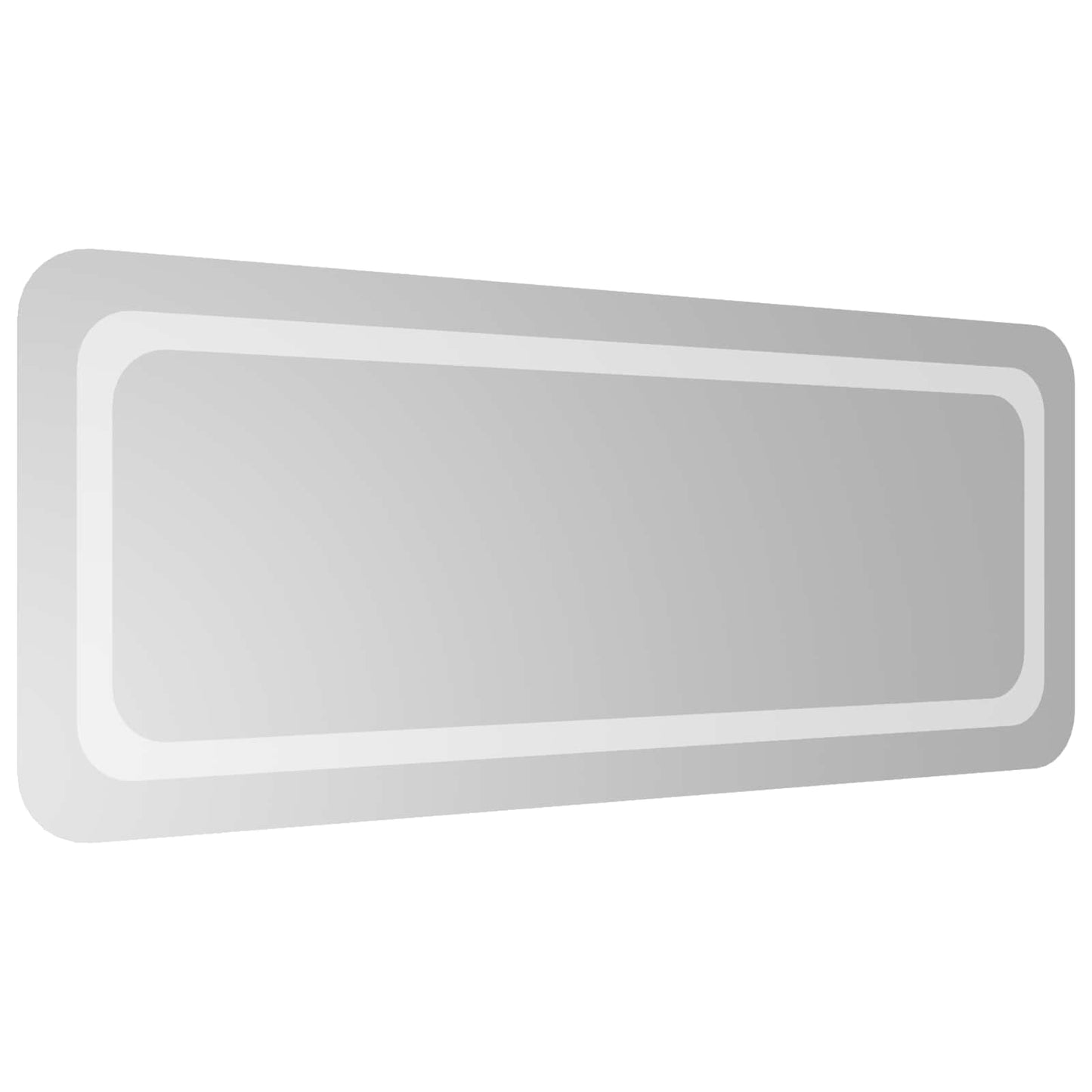 vidaXL LED Bathroom Mirror Transparent 100 x 40 cm Tempered Glass