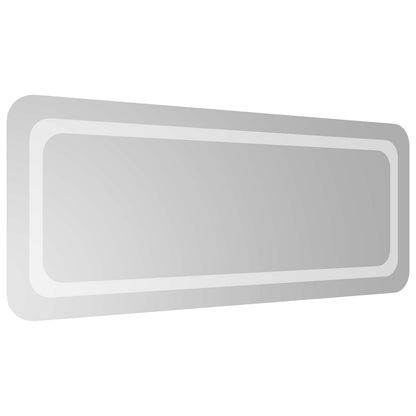 vidaXL LED Bathroom Mirror Transparent 100 x 40 cm Tempered Glass