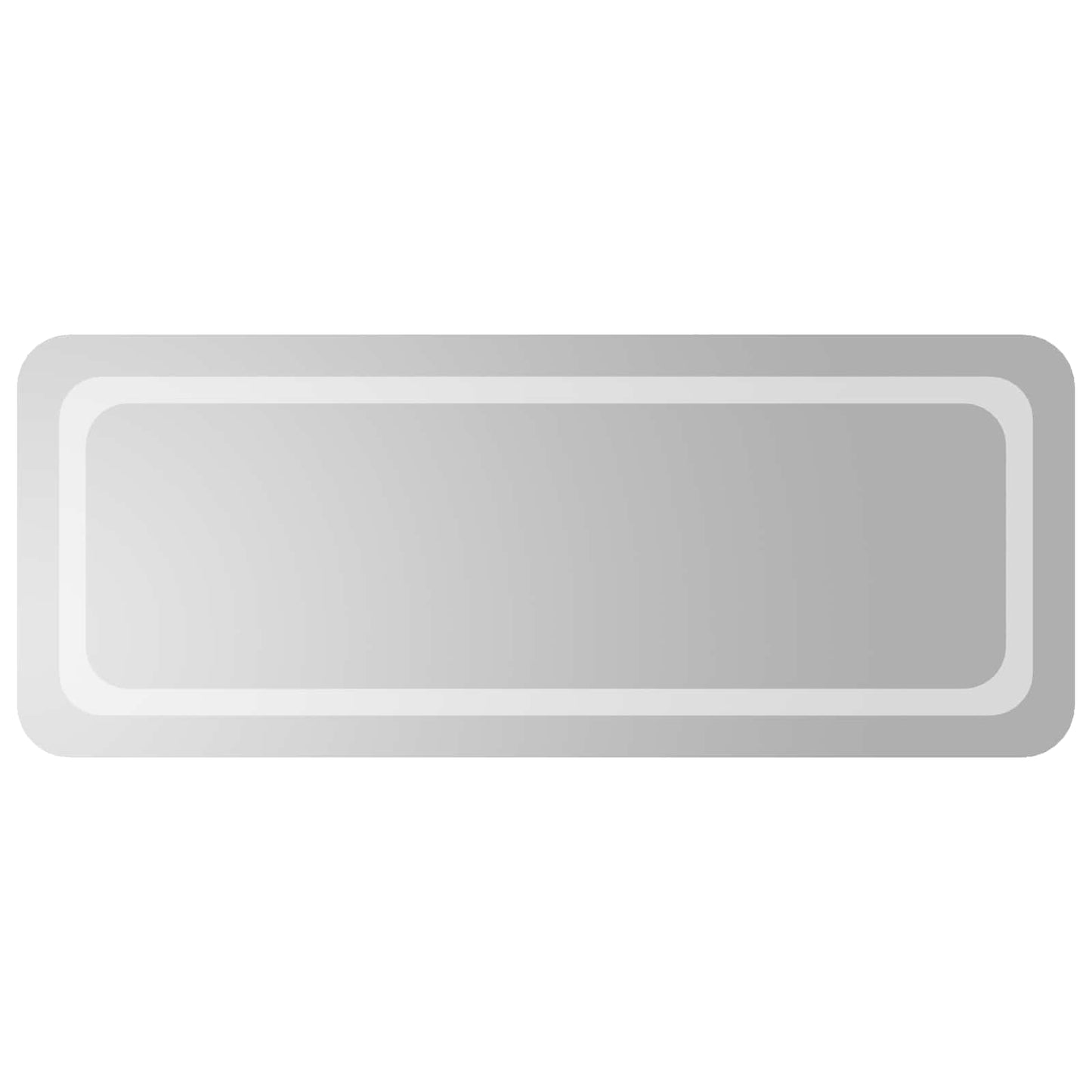 vidaXL LED Bathroom Mirror Transparent 100 x 40 cm Tempered Glass