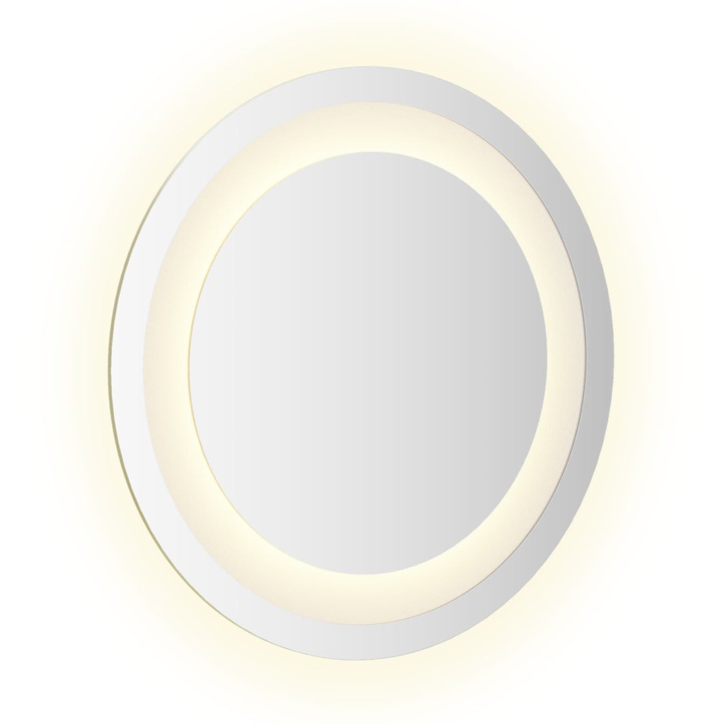 vidaXL LED Bathroom Mirror Transparent Ø 30 cm Tempered Glass