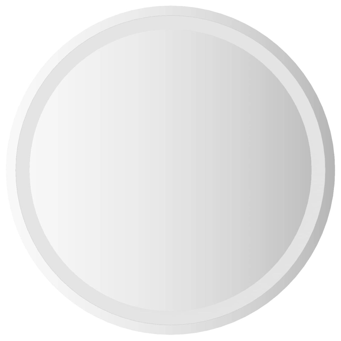 vidaXL LED Bathroom Mirror Transparent Ø 60 cm Tempered Glass