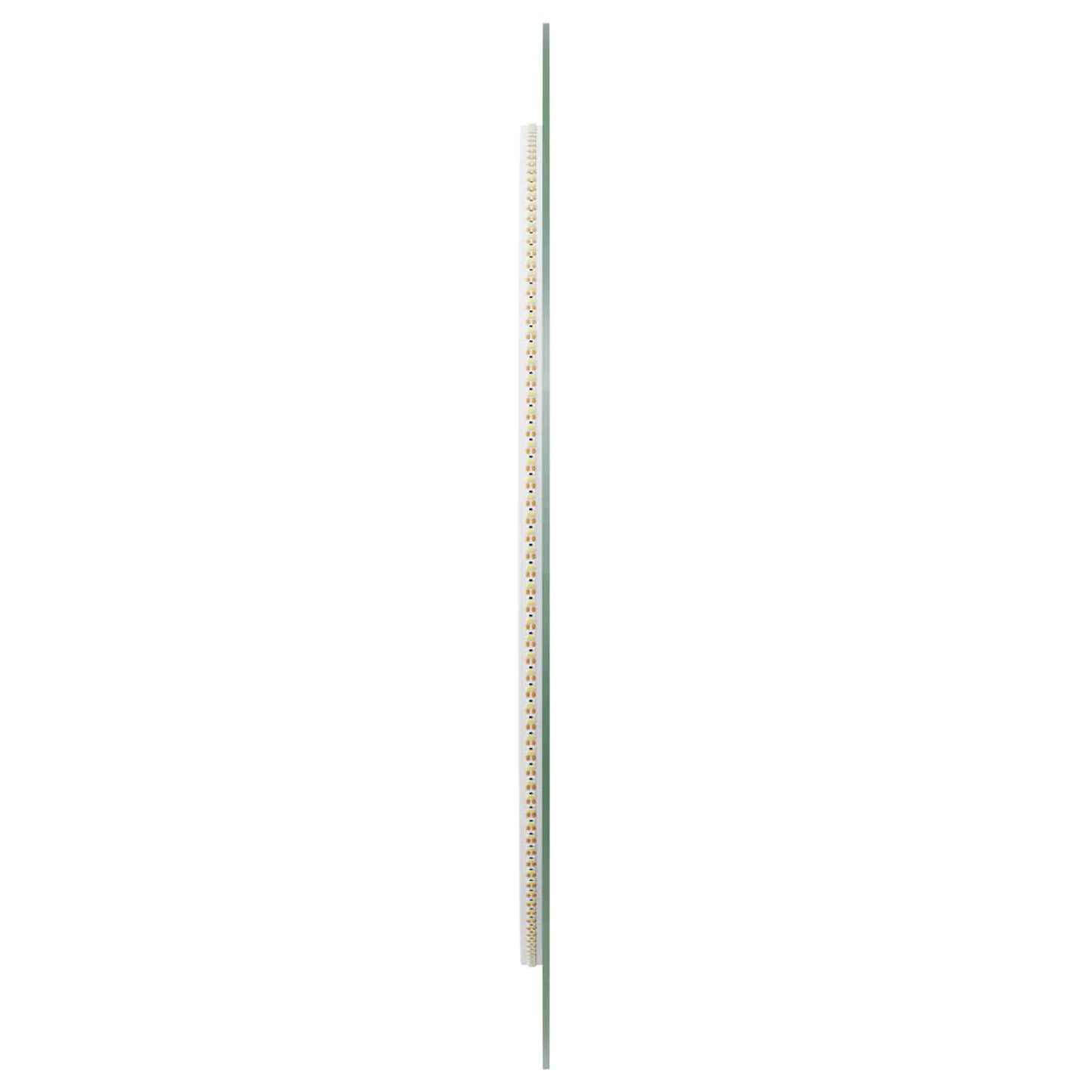 vidaXL LED Bathroom Mirror Transparent Ø 60 cm Tempered Glass