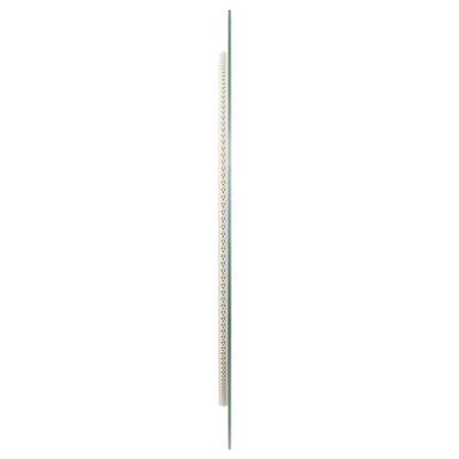 vidaXL LED Bathroom Mirror Transparent Ø 60 cm Tempered Glass