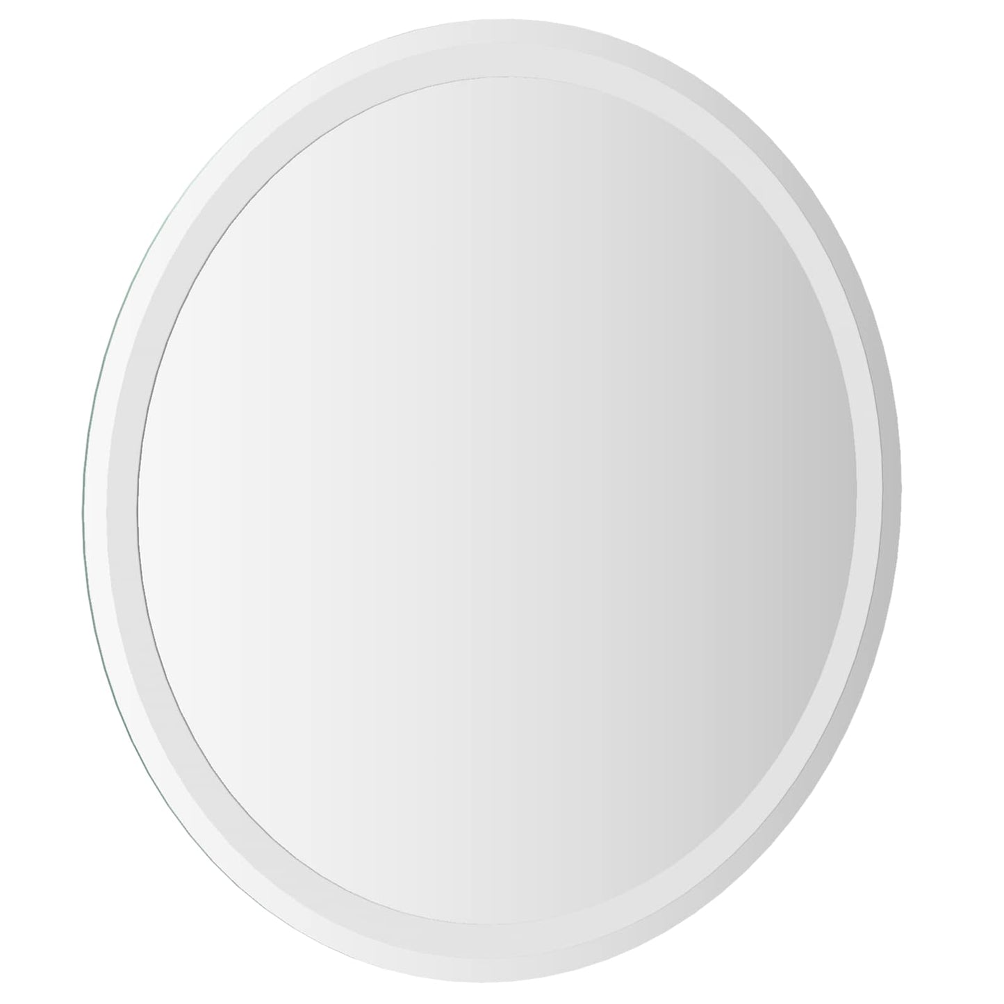 vidaXL LED Bathroom Mirror Transparent Ø 70 cm Tempered Glass