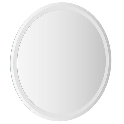 vidaXL LED Bathroom Mirror Transparent Ø 70 cm Tempered Glass