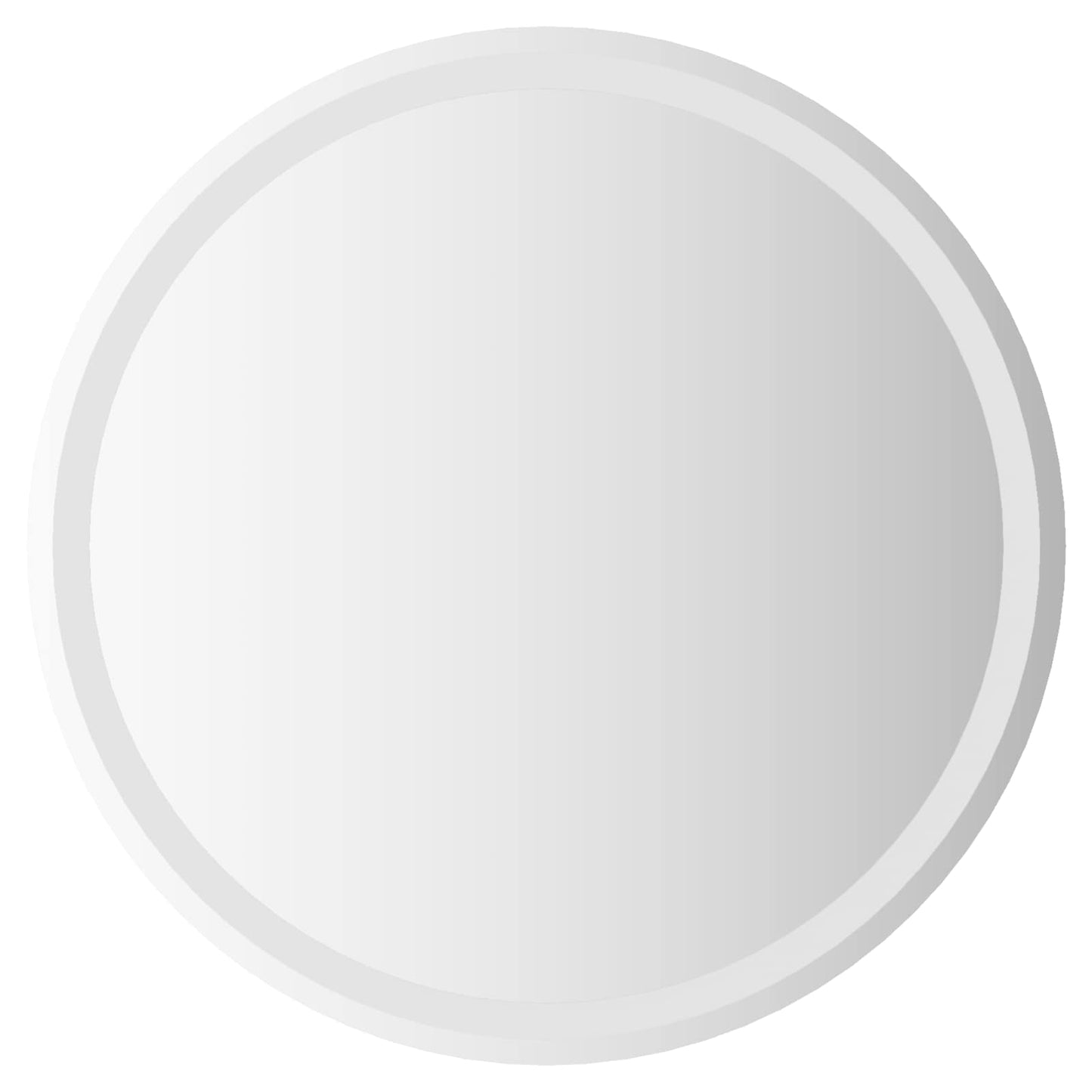 vidaXL LED Bathroom Mirror Transparent Ø 70 cm Tempered Glass