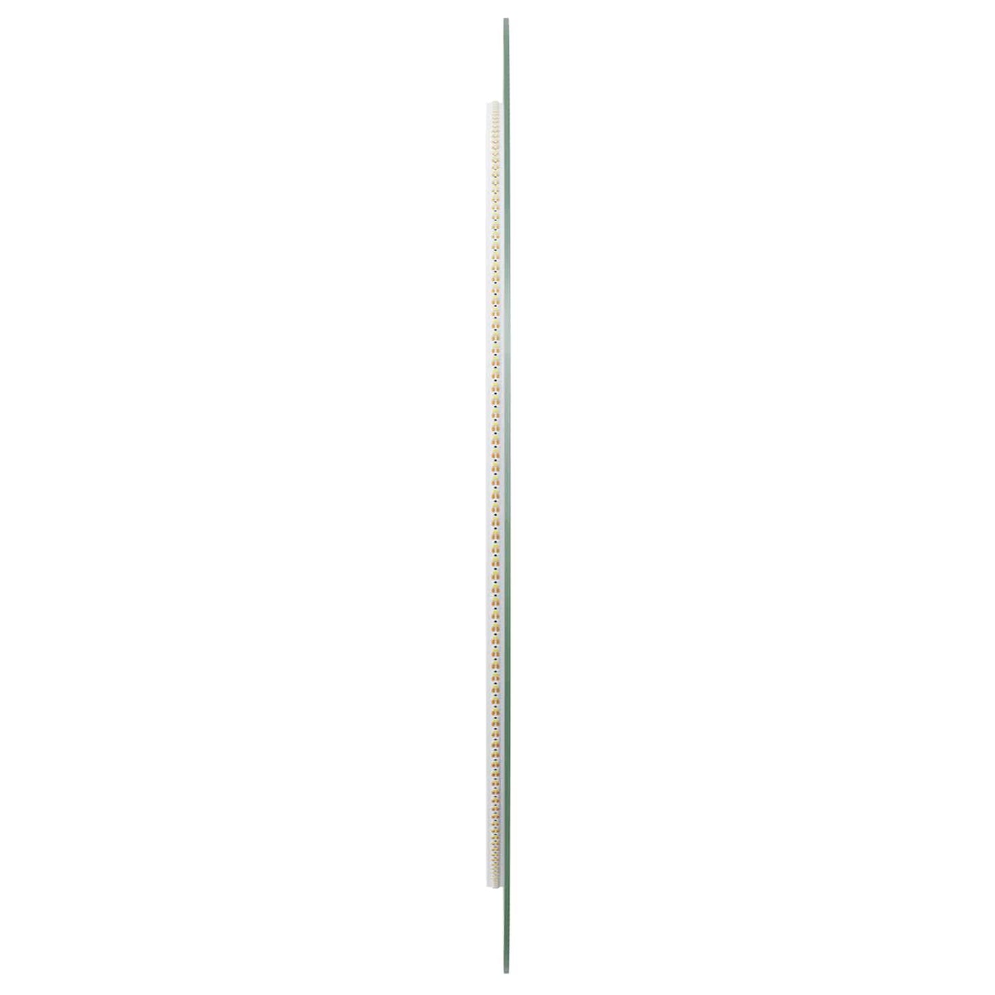 vidaXL LED Bathroom Mirror Transparent Ø 70 cm Tempered Glass