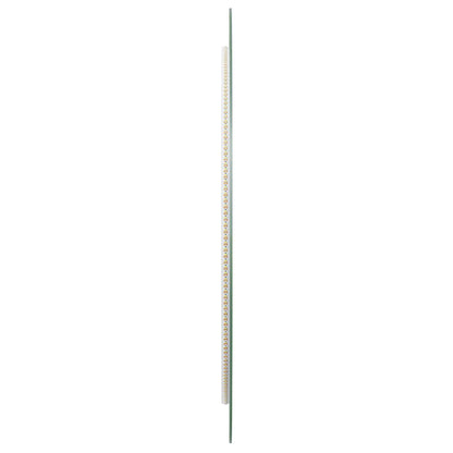 vidaXL LED Bathroom Mirror Transparent Ø 70 cm Tempered Glass