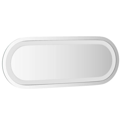 vidaXL LED Bathroom Mirror Transparent 40 x 15 cm Tempered Glass