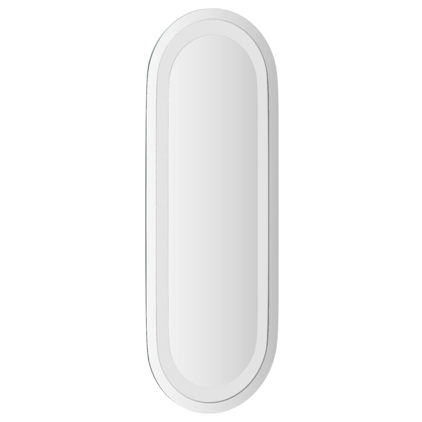 vidaXL LED Bathroom Mirror Transparent 40 x 15 cm Tempered Glass