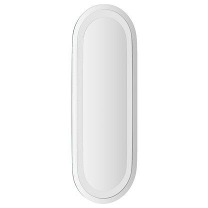 vidaXL LED Bathroom Mirror Transparent 40 x 15 cm Tempered Glass