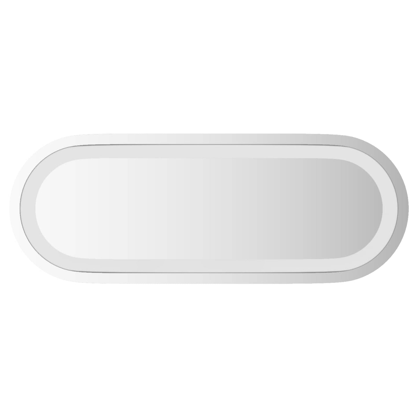 vidaXL LED Bathroom Mirror Transparent 40 x 15 cm Tempered Glass