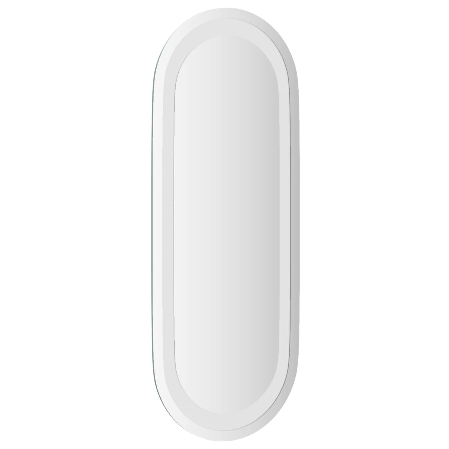 vidaXL LED Bathroom Mirror Transparent 50 x 20 cm Tempered Glass
