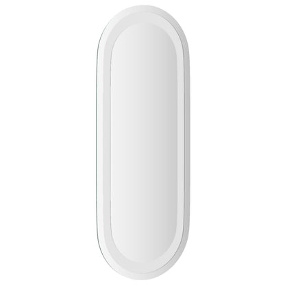 vidaXL LED Bathroom Mirror Transparent 50 x 20 cm Tempered Glass