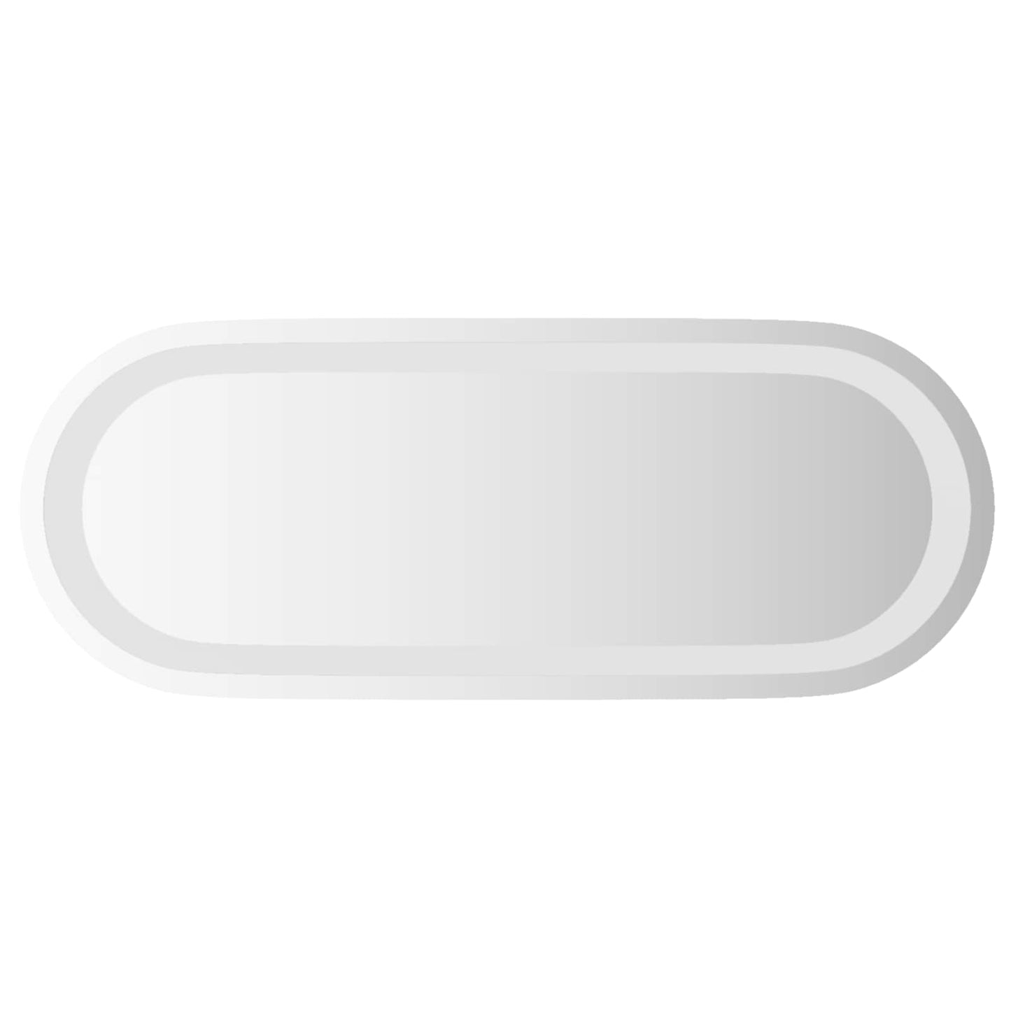 vidaXL LED Bathroom Mirror Transparent 50 x 20 cm Tempered Glass