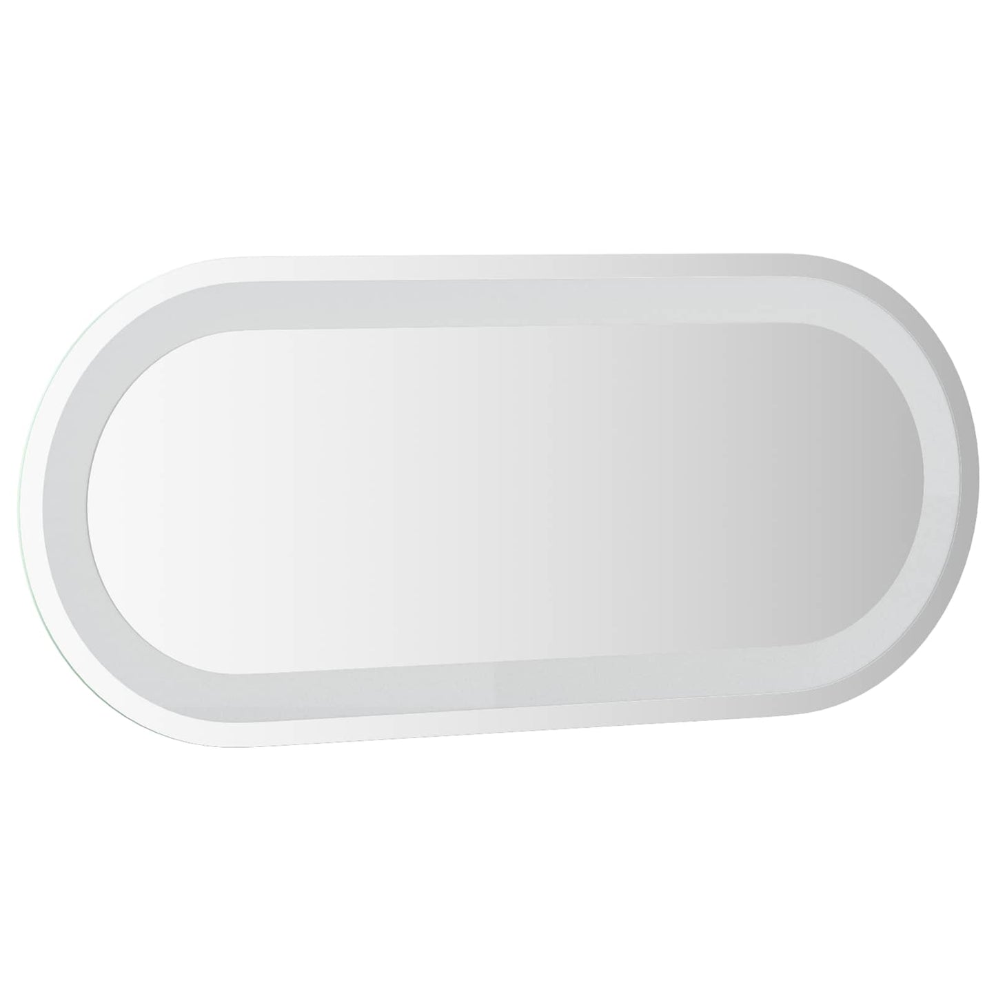 vidaXL LED Bathroom Mirror Transparent 70 x 30 cm Tempered Glass