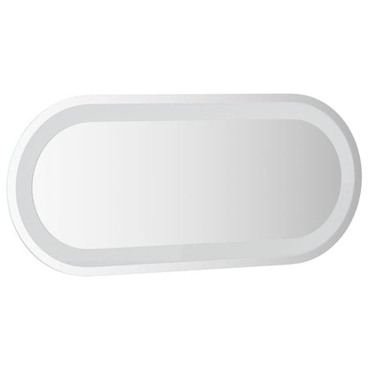 vidaXL LED Bathroom Mirror Transparent 70 x 30 cm Tempered Glass