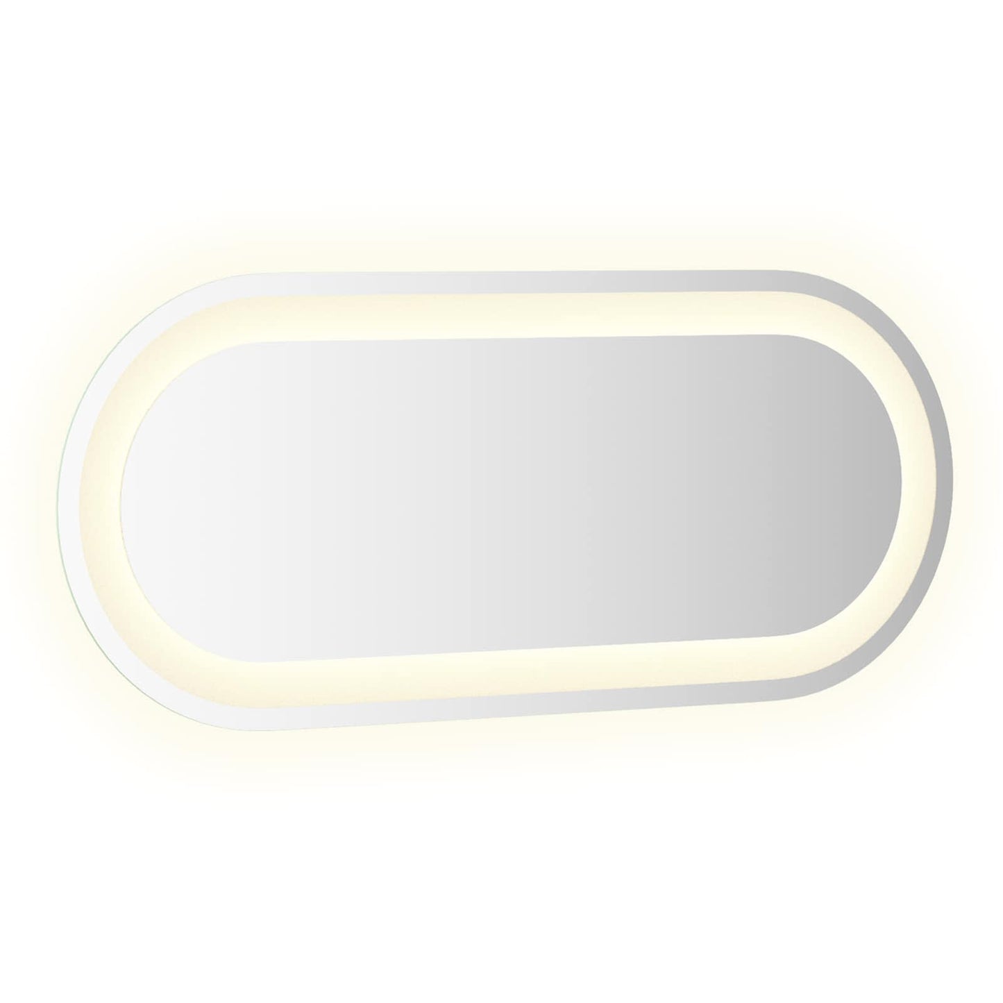 vidaXL LED Bathroom Mirror Transparent 70 x 30 cm Tempered Glass