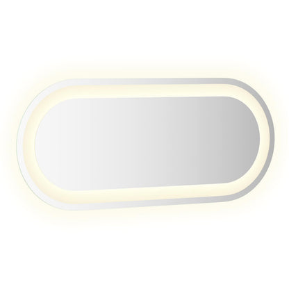 vidaXL LED Bathroom Mirror Transparent 70 x 30 cm Tempered Glass