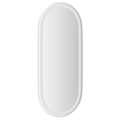 vidaXL LED Bathroom Mirror Transparent 80 x 35 cm Tempered Glass