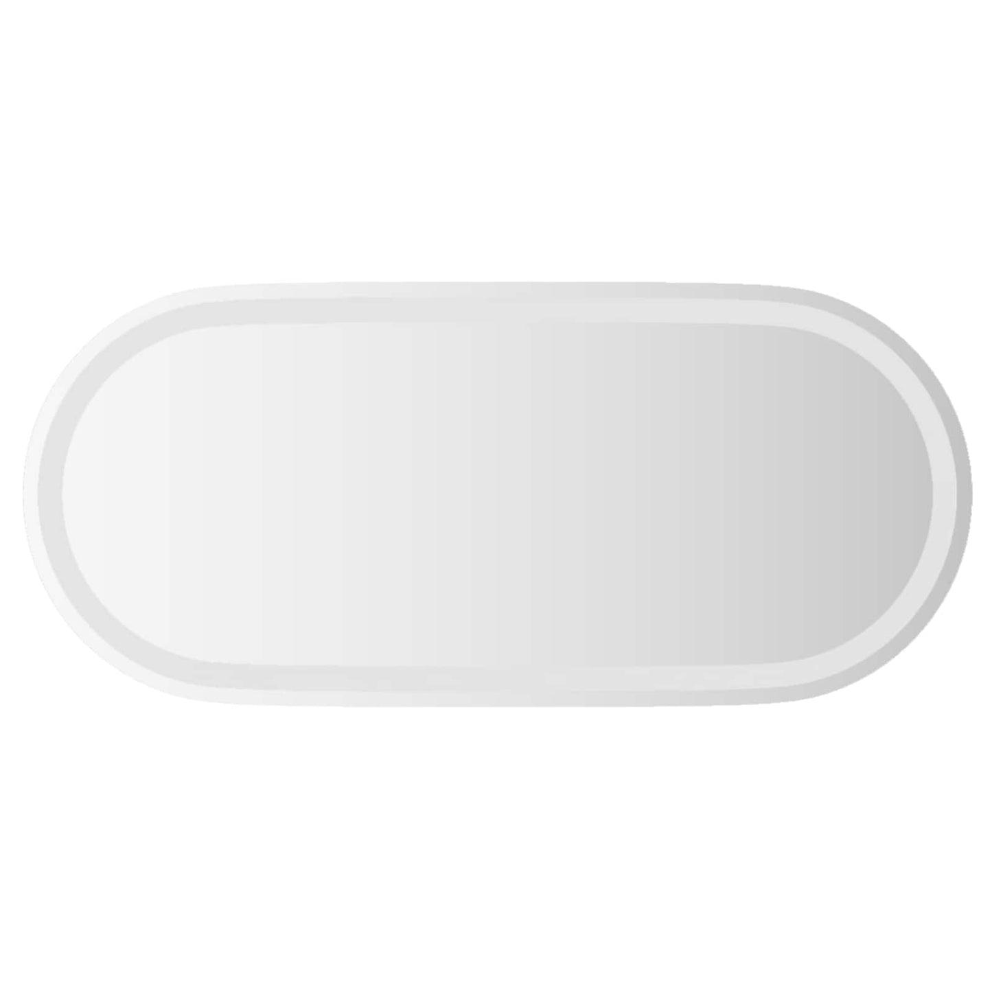 vidaXL LED Bathroom Mirror Transparent 80 x 35 cm Tempered Glass